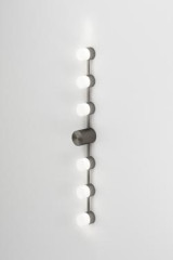 Backstage 6-light bathroom wall lamp in satined graphite - Bathroom lighting by CVL Luminaires