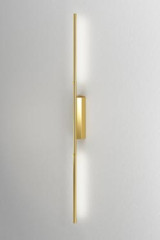IP Link bathroom wall lamp in polished brass 96 cm - Bathroom lighting by CVL Luminaires
