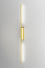 IP Link bathroom wall lamp in satin brass 96 cm - Bathroom lighting by CVL Luminaires