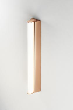 IP Metrop bathroom wall lamp in satined copper 32.5 cm - Bathroom lighting by CVL Luminaires