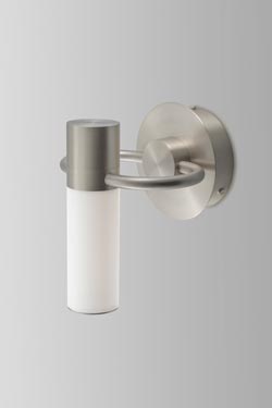 IP Storm bathroom wall lamp in satin nickel - Bathroom lighting by CVL Luminaires
