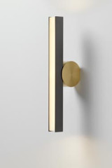 Callée V2 applique de salle de bain en laiton satiné et graphite - Salle de bains by CVL Luminaires