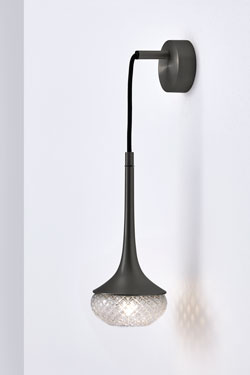 Flea applique trompette noire graphite - Applique by CVL Luminaires