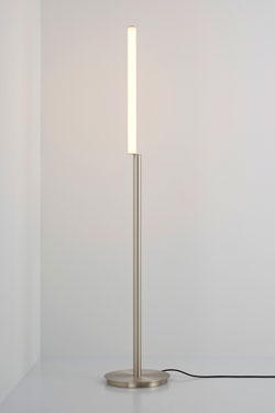 Signal solo 176 floor lamp in satin nickel - Floor lamps by CVL Luminaires