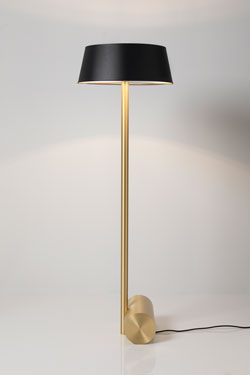 Lampadaire Calée XS, en laiton satiné - Lampadaire by CVL Luminaires