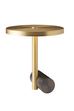 Lampe de table Calée en graphite et laiton satiné - Lampe de table by CVL Luminaires