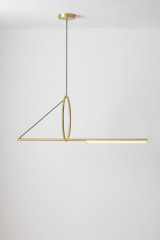 Cercle&Trait mobile pendant lamp in brass 123cm - Pendants by CVL Luminaires