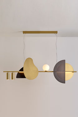 Nacho large ethnic inspired pendant lamp with opal glass ball - Pendants by CVL Luminaires