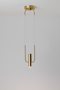 Storm pendant in satin brass - Pendants by CVL Luminaires