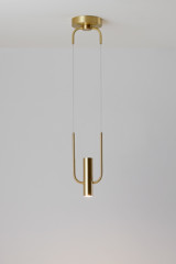 Storm pendant in satin brass - Pendants by CVL Luminaires