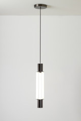 Signal chandelier, suspension design en métal graphite et éclairage LED - Suspension by CVL Luminaires