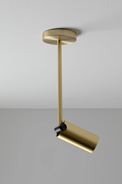 Spot design,  laiton satiné et graphite Calé(e) XL - Spot by CVL Luminaires