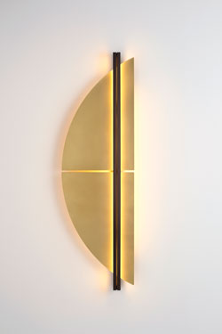 Strate Dome applique contemporaine dorée - Applique by CVL Luminaires