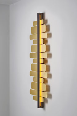 Strate Score grande applique verticale dorée