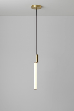 Suspension Signal en laiton satiné 44cm - Suspension by CVL Luminaires