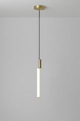 Suspension Signal en laiton satiné 44cm - Suspension by CVL Luminaires