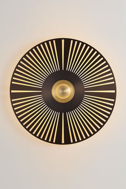 Atmos Éclat black Art Deco wall light - Wall lights by CVL Luminaires