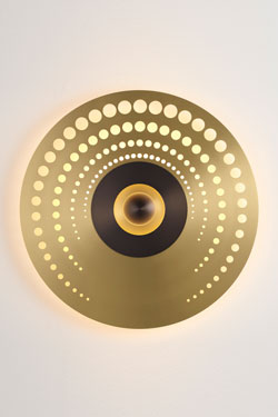 Atmos pop large contemporary gold wall light - Wall lights by CVL Luminaires