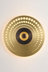 Atmos pop large contemporary gold wall light - Wall lights by CVL Luminaires