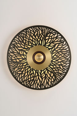 Atmos Racine large contemporary black graphite wall light - Wall lights by CVL Luminaires