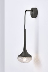 Flea wall lamp trumpet black graphite - Wall lights by CVL Luminaires