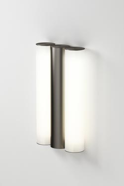 Gamma satin black metal bathroom wall lamp - Wall lights by CVL Luminaires