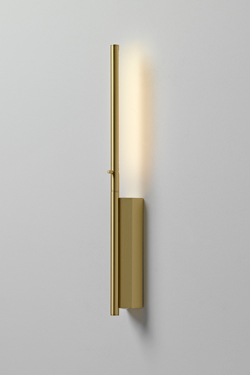 Ultra-design reading-wall lamp, in satin brass LINK 41cm - Wall lights by CVL Luminaires
