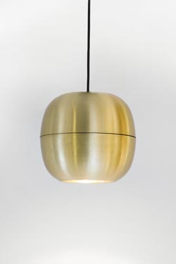 Round pendant lamp in golden metal IJ- Metal lamp - Pendants by Dark