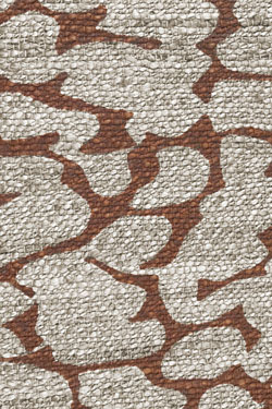 Gold Sand tapis terracotta et toile de jute naturelle 120x170cm
