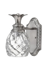 Applique ananas en nickel brillant patiné IP44 - Salle de bains by Elstead Lighting