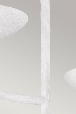 Applique blanche 3 lumières en plâtre Annie