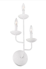 Applique blanche 3 lumières en plâtre Annie - Applique by Elstead Lighting