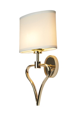 Applique de salle de bain cœur dorée Falmouth - Salle de bains by Elstead Lighting