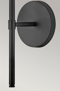 Applique de salle de bain noire et blanche Hollis