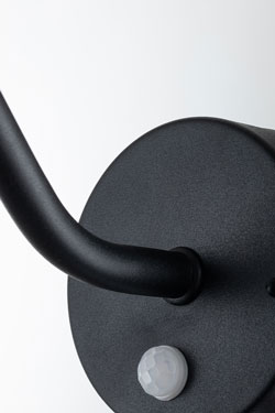 Applique pour l'extérieur noire Klampenborg