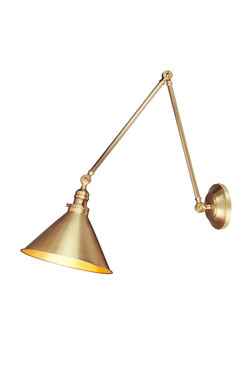 Applique rétro en laiton vieilli Provence - Applique by Elstead Lighting