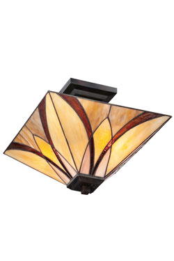 Asheville plafonnier Pyramide en Tiffany