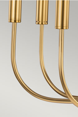 Brianna lustre chandelier 9 lumières doré