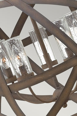 Carson suspension d'extérieur 5 lumières IP44