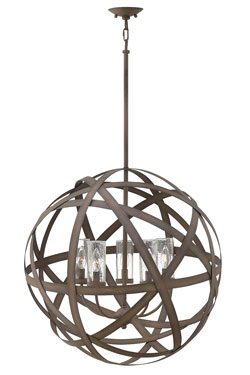 Carson suspension d'extérieur 5 lumières IP44 - Suspension d'extérieur by Elstead Lighting