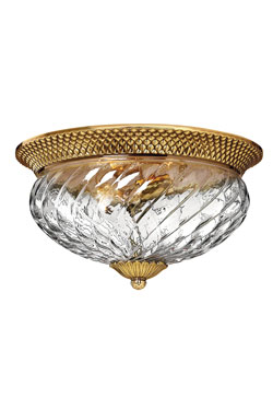 Grand plafonnier ananas doré Plantation - Plafonnier by Elstead Lighting