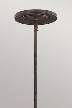 Grande suspension Art déco en métal et verre Fusion