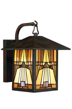 Inglenook petite applique d'extérieur lanterne Tiffany - Applique d'extérieur by Elstead Lighting