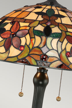 Kami Lampe de table Tiffany florale