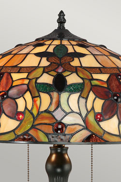 Kami Lampe de table Tiffany florale