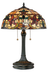 Kami Lampe de table Tiffany florale - Lampe de table by Elstead Lighting