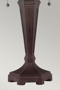 Lampe de table Art Déco orangé Arden