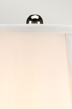 Lampe de table classique en porcelaine craquelée et argentée