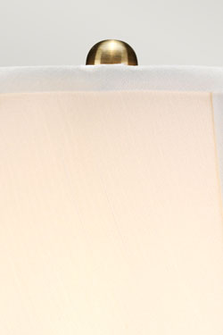 Lampe de table porcelaine craquelée et dorée