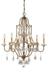 Lustre classique 6 lumières collection Valentina - Lustre by Elstead Lighting